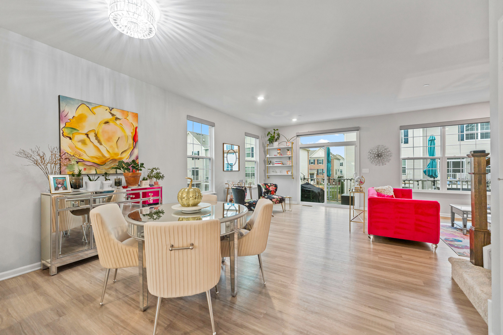 1627 Sager Way Batavia, IL 60510 - Photo 8 of 30 a view of a dining room with furniture and wooden floor