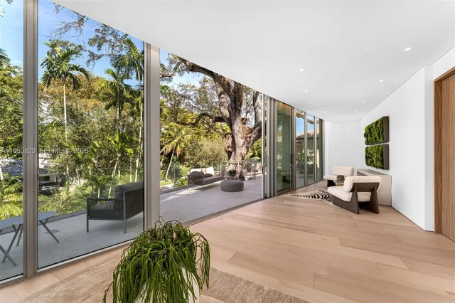 a view of a house with a garden