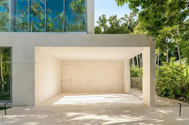 a view of a door front of house