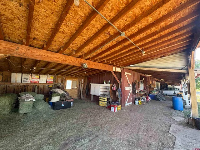 a view of a lake with a yard