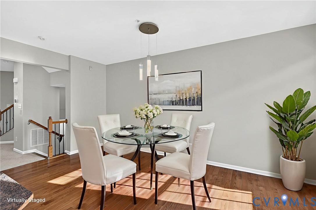 1903 Old Brick Road Glen Allen, VA 23060 - Photo 10 of 39 a dining room with furniture and wooden floor