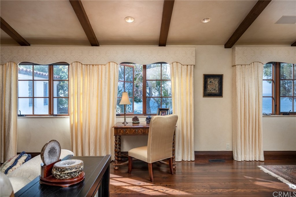 909 Vía Coronel Palos Verdes Estates, CA 90274 - Photo 39 of 59 a dining room with furniture and window