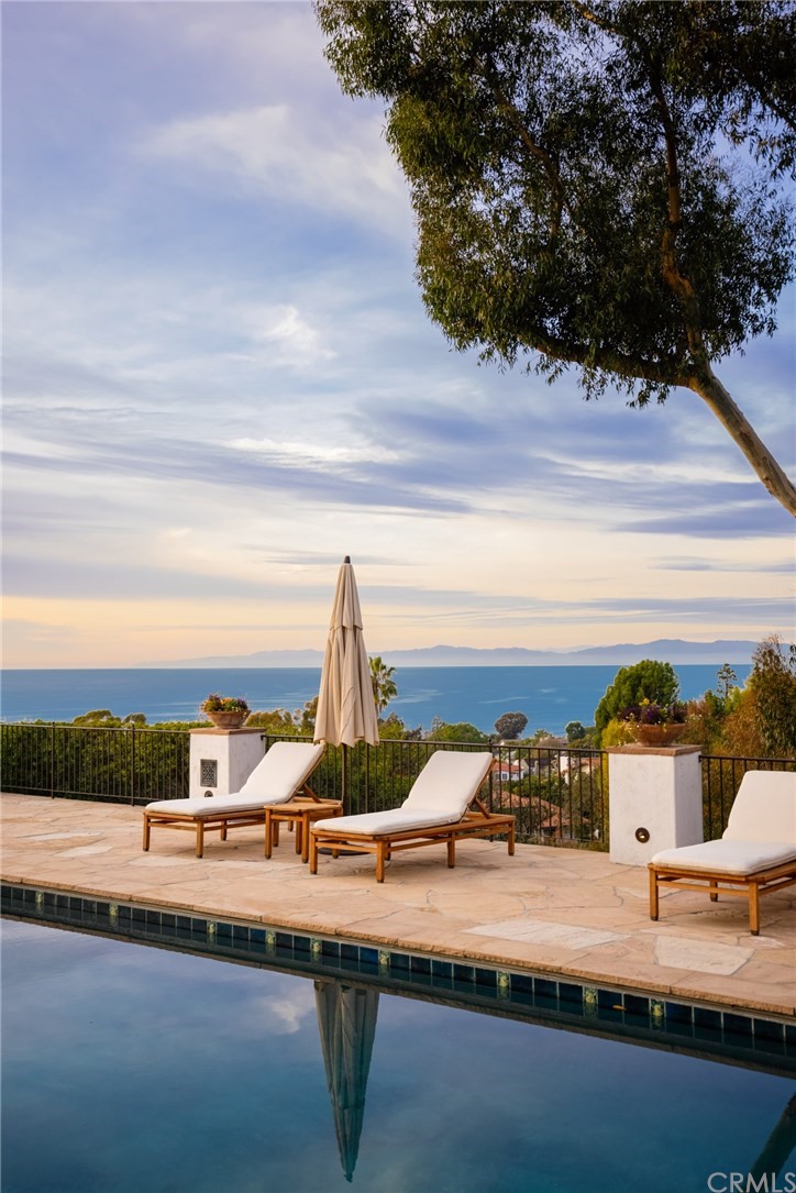 909 Vía Coronel Palos Verdes Estates, CA 90274 - Photo 57 of 59 a view of a terrace with a sink and a lake view