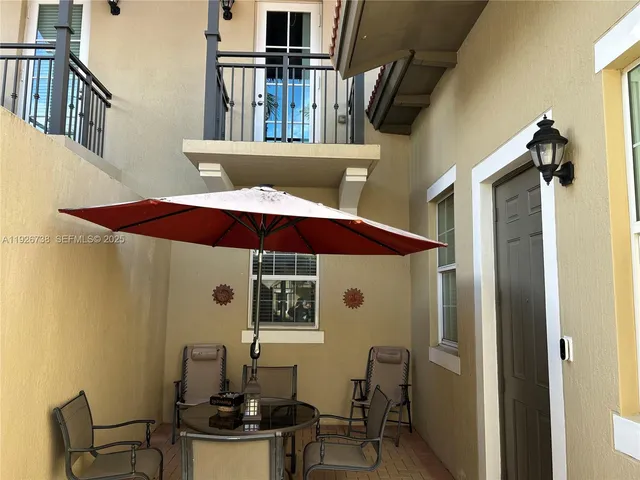 a view of balcony and patio