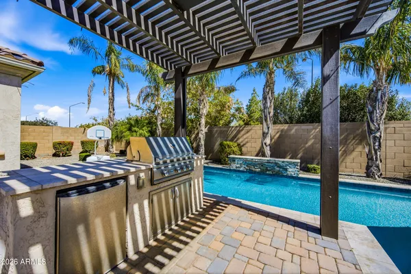 a view of outdoor space with seating area