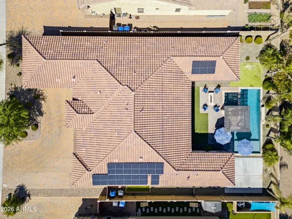 an aerial view of a city