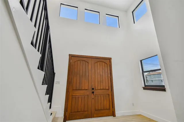 a view of front door