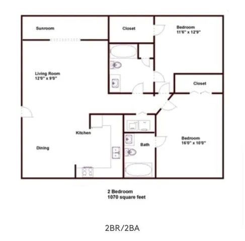 $1,200 | 1310 Fleming Road, Unit P, Greensboro, NC 27410
