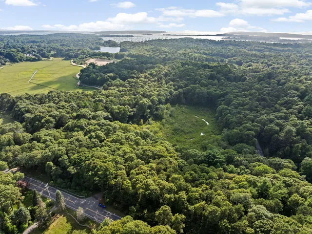 a view of city and ocean