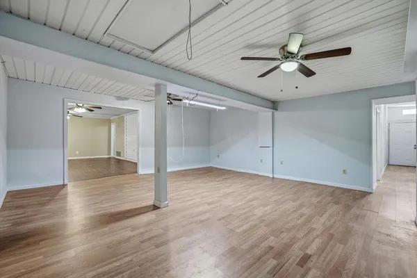 a view of an empty room