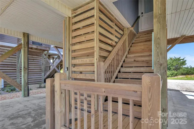 a view of a room with rack on the wall