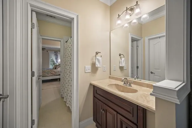 a view of a room with a workspace