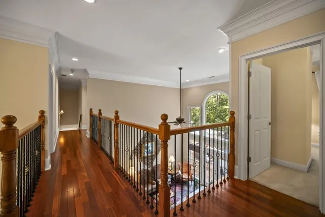 a backyard of a house with a yard with outdoor seating