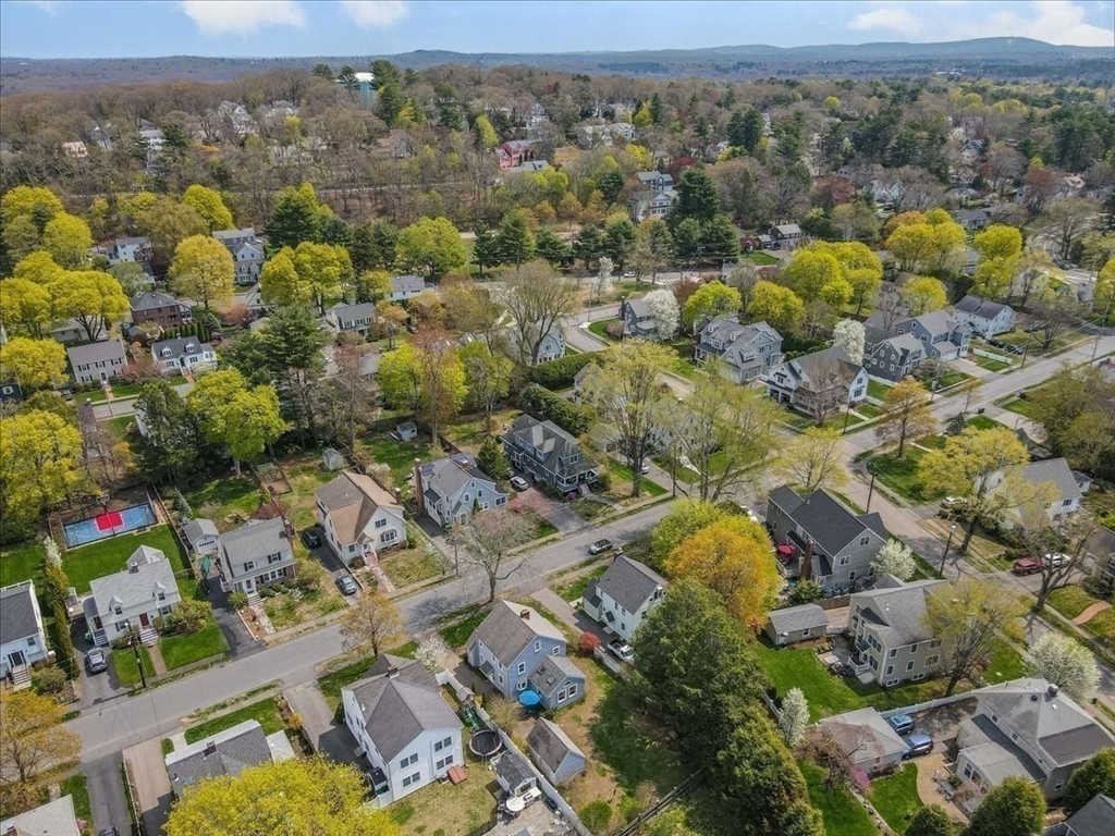 62 Washington Avenue Needham, MA 02492 - Photo 40 of 42 an aerial view of residential house with outdoor space