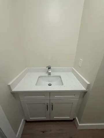 a close up view of sink