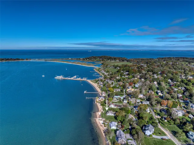 a view of a room with an ocean view