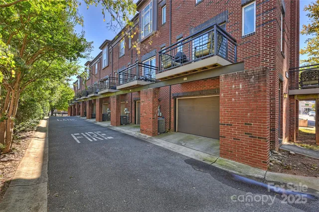 a front view of a building