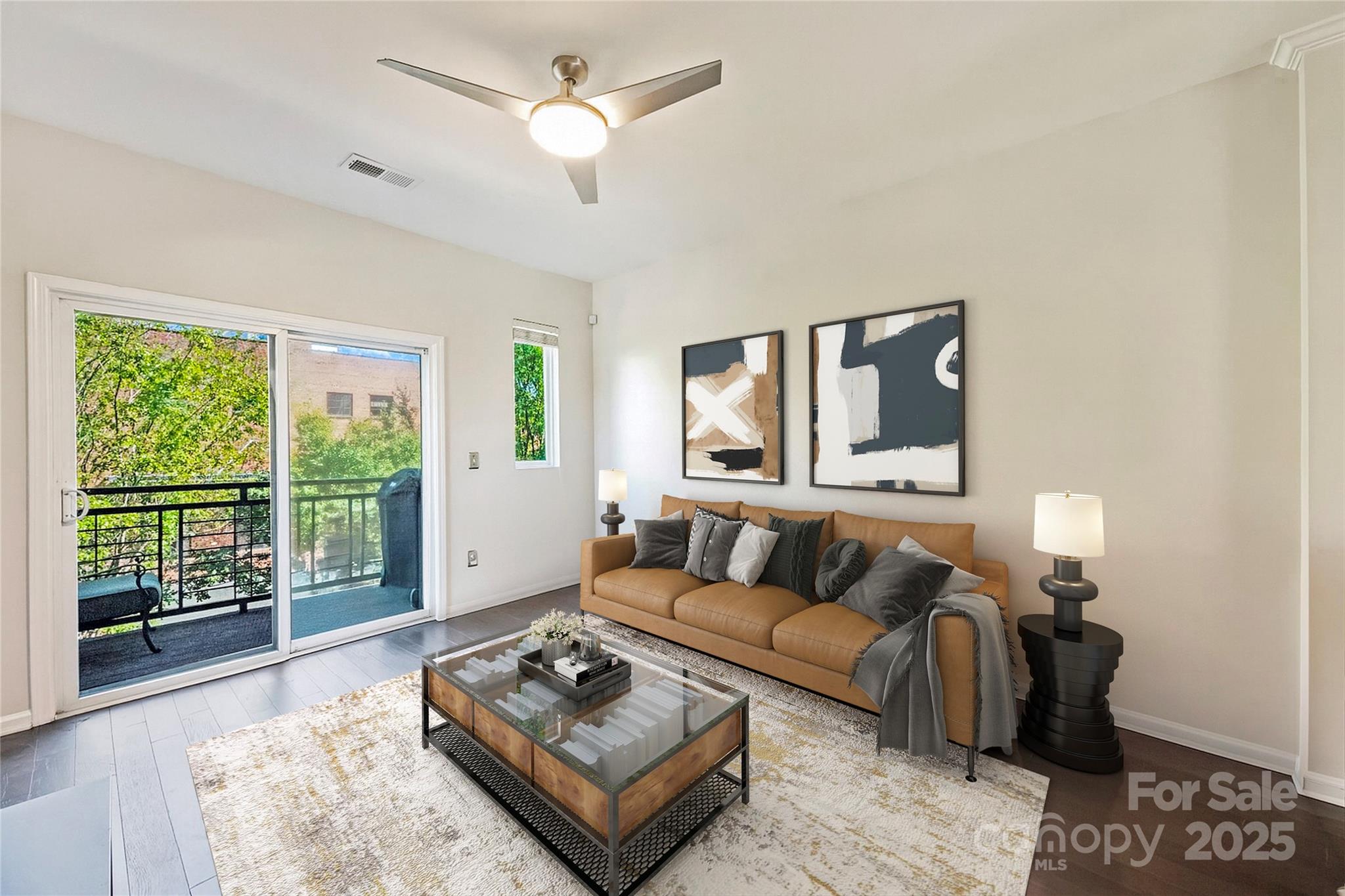 1425 Camden Road Charlotte, NC 28203 - Photo 10 of 37 a living room with furniture and a large window