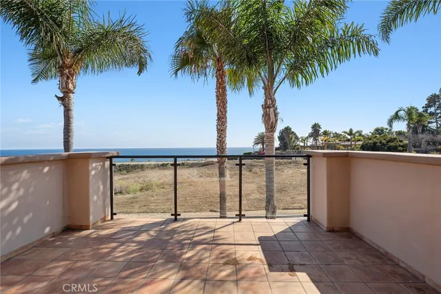 a view of ocean with large tree