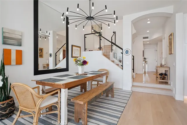 a view of a livingroom with furniture and furniture