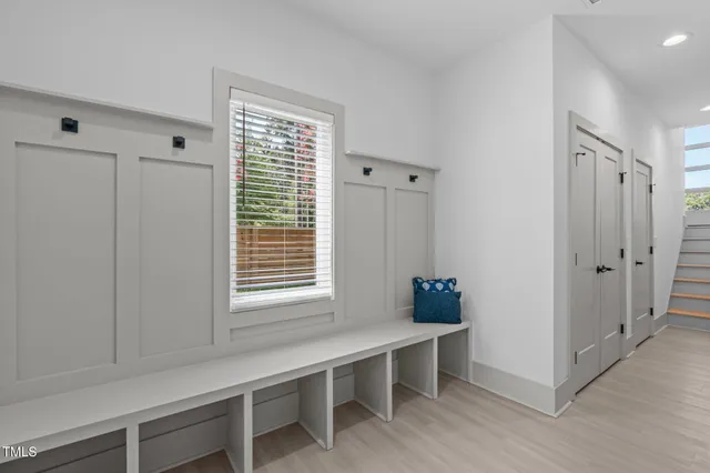 a room with window and wooden floor