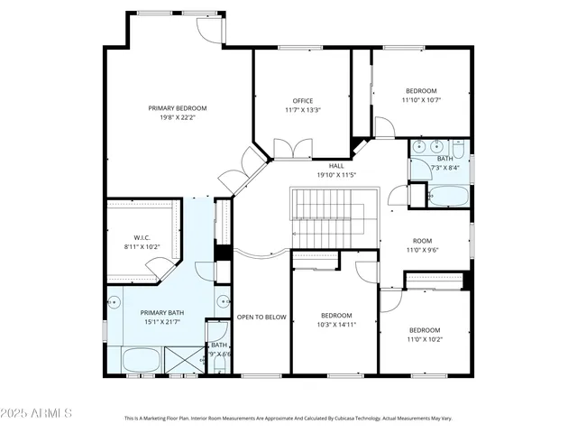 a view of a black and white wall