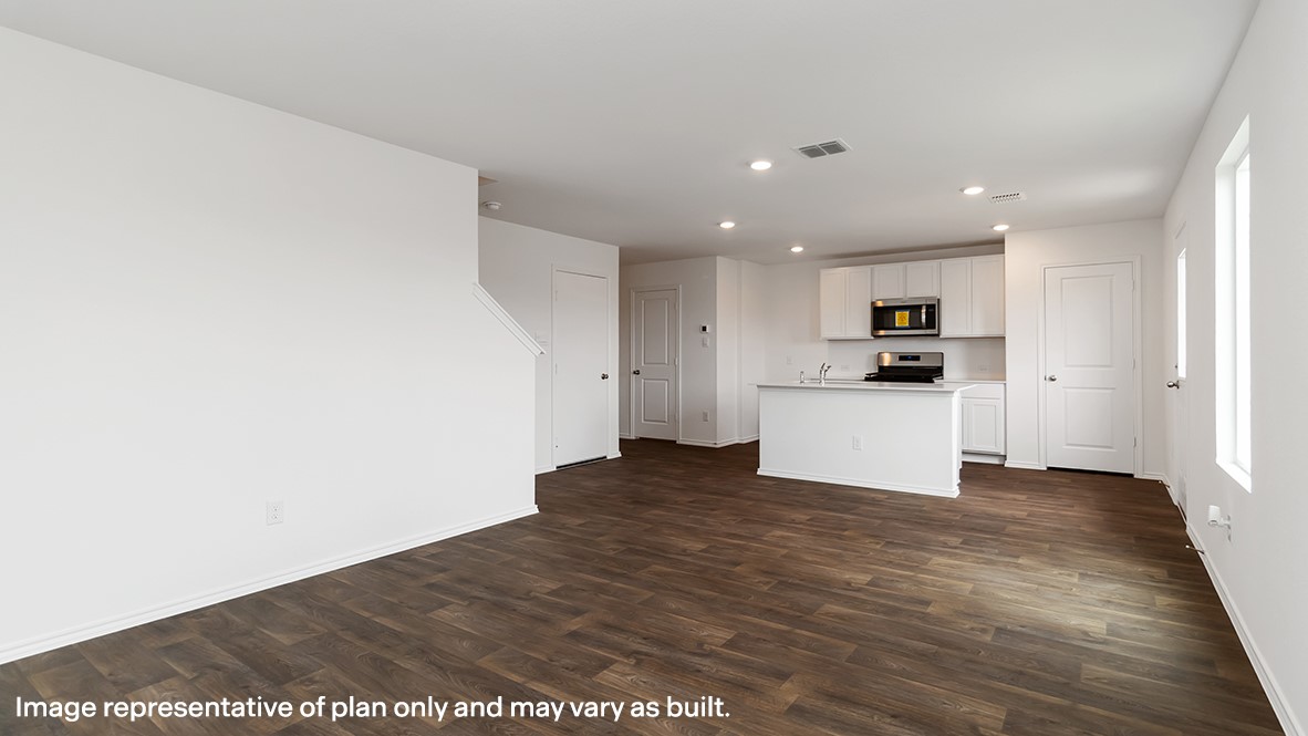 136 Wyatt Way Jarrell, TX 76537 - Photo 12 of 26 a view of kitchen with wooden floor