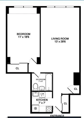 $999,000 | 101 West 12th Street, Unit 12H | West Village