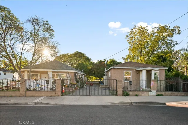 a view of a house with a patio