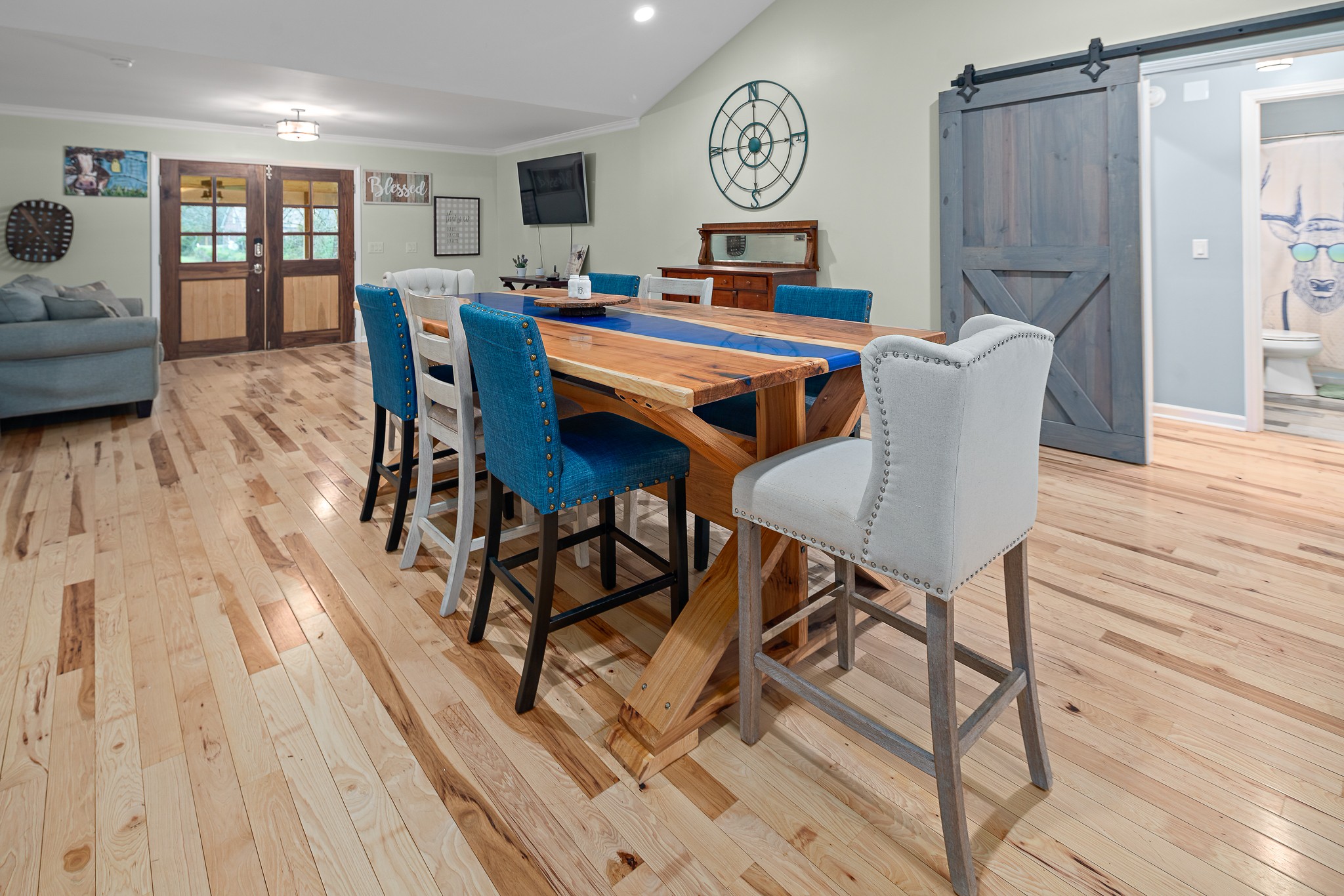 13577 Versailles Road Rockvale, TN 37153 - Photo 7 of 50 a view of a dining room with furniture and wooden floor