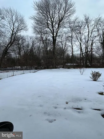 a view of water covered with snow