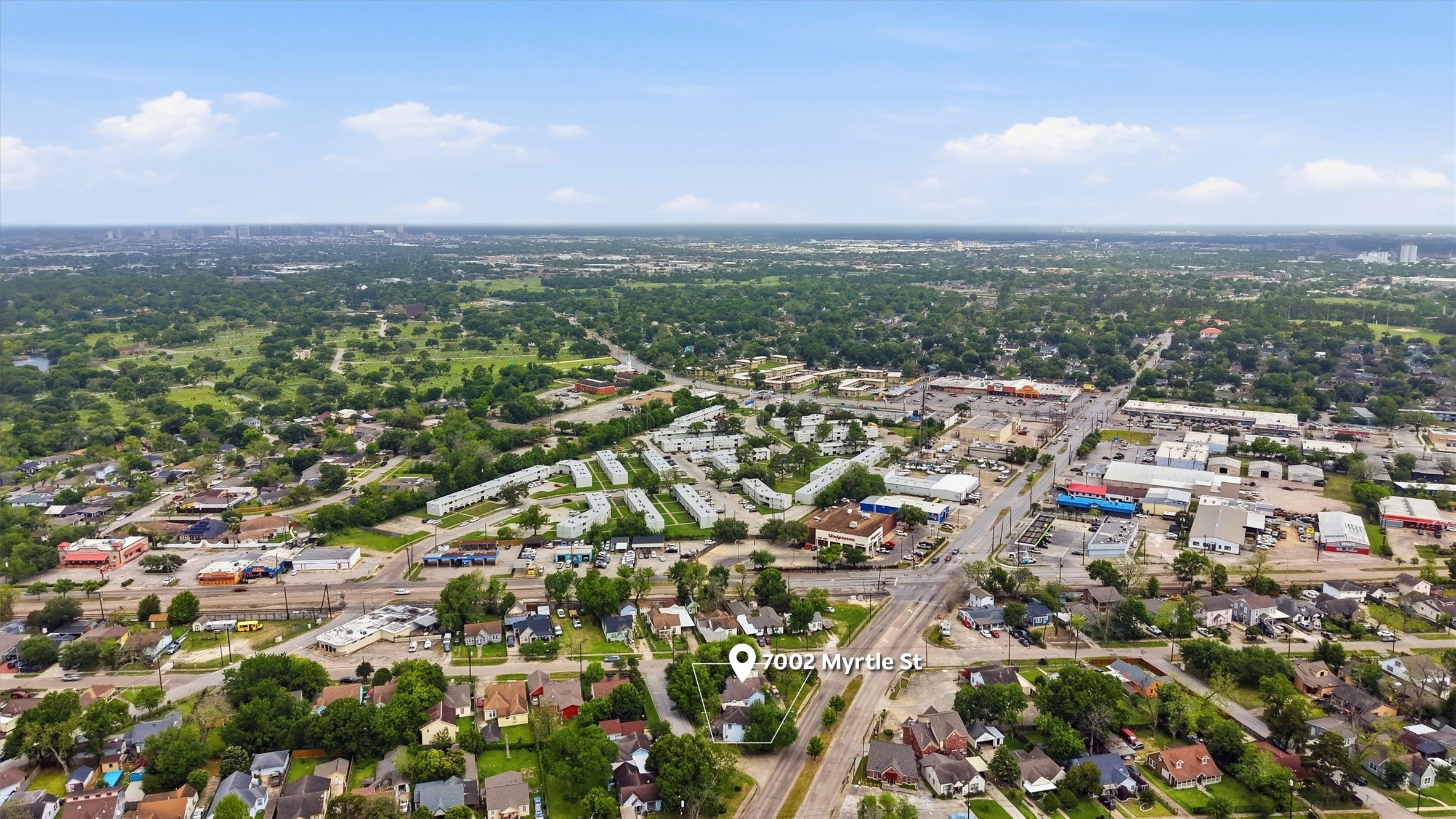 7002 Myrtle Street Houston, TX 77087 - Photo 10 of 14 Located near the major commercial arteries of Griggs Rd and Garland St, this property offers incredible accessibility and visibility. Enjoy close proximity to established commercial anchors in a rapidly evolving neighborhood. A standout opportunity for those looking to invest in a well-connected urban pocket.