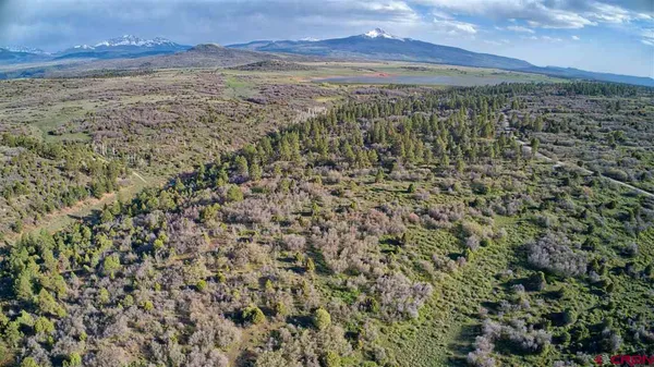 a view of an outdoor space and a mountain view
