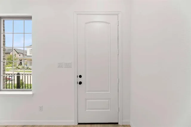 a view of front door