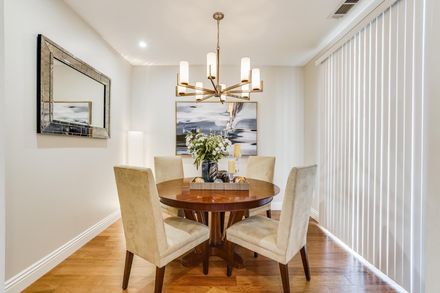 1134 Boranda Avenue Mountain View, CA 94040 - Photo 8 of 40 a view of a dining room with furniture and wooden floor