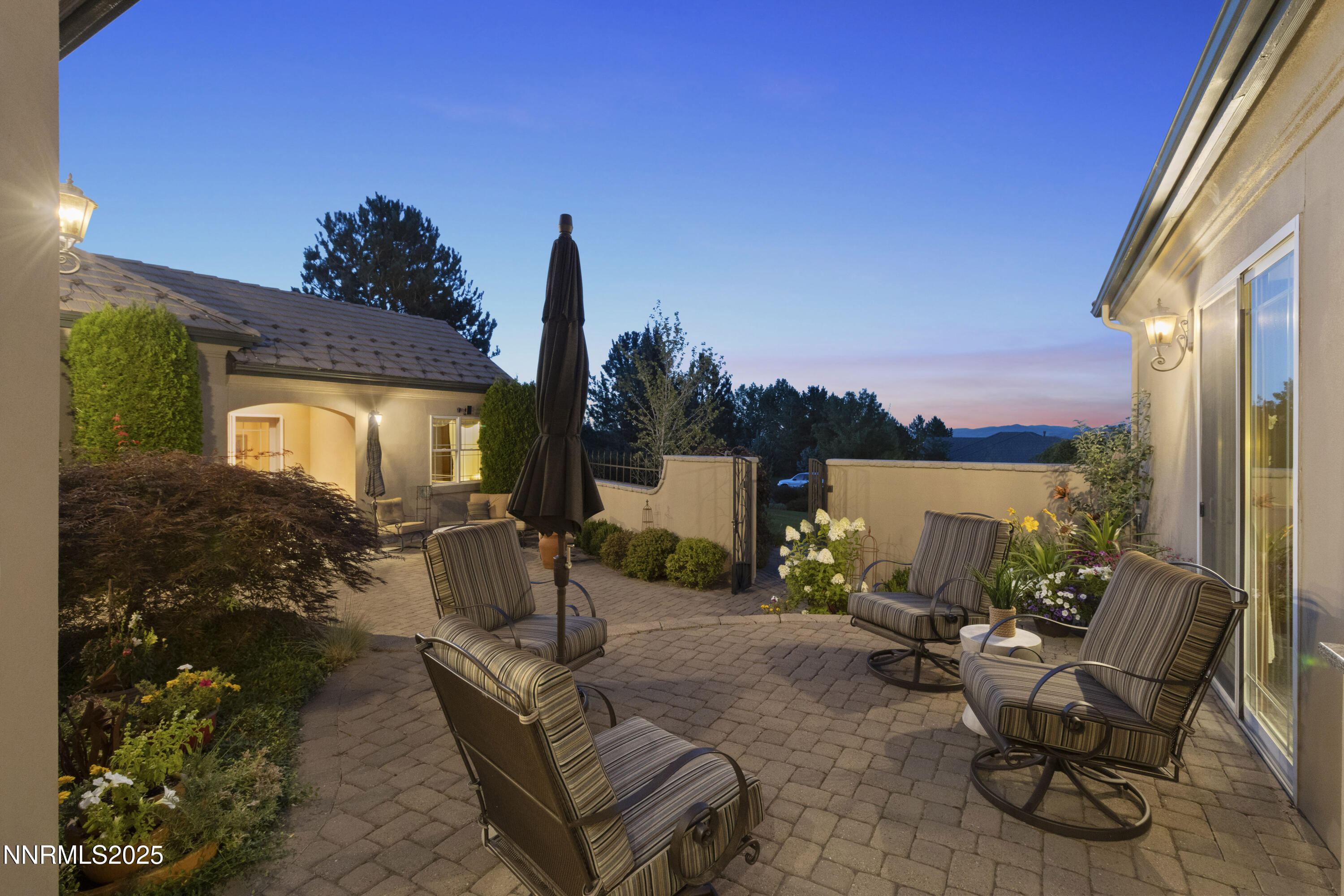 14275 Black Eagle Court Reno, NV 89511 - Photo 14 of 64 Black Eagle Dusk Courtyard looking out