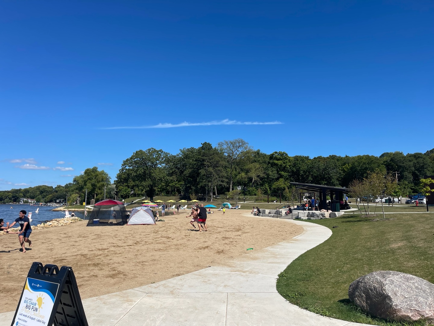149 Forest Avenue, Unit D Fox Lake, IL 60020 - Photo 43 of 44 a view of outdoor space with swimming pool and furniture