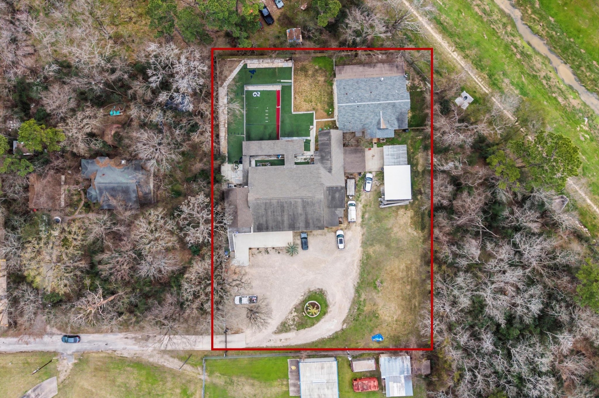 19417 Haude Road Spring, TX 77388 - Photo 5 of 29 an aerial view of residential houses with outdoor space and swimming pool