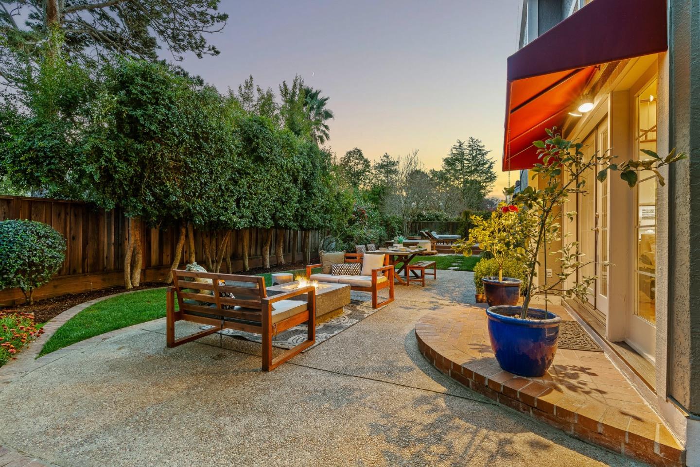 15650 Michael Lane Monte Sereno, CA 95030 - Photo 40 of 54 a view of a backyard with sitting area