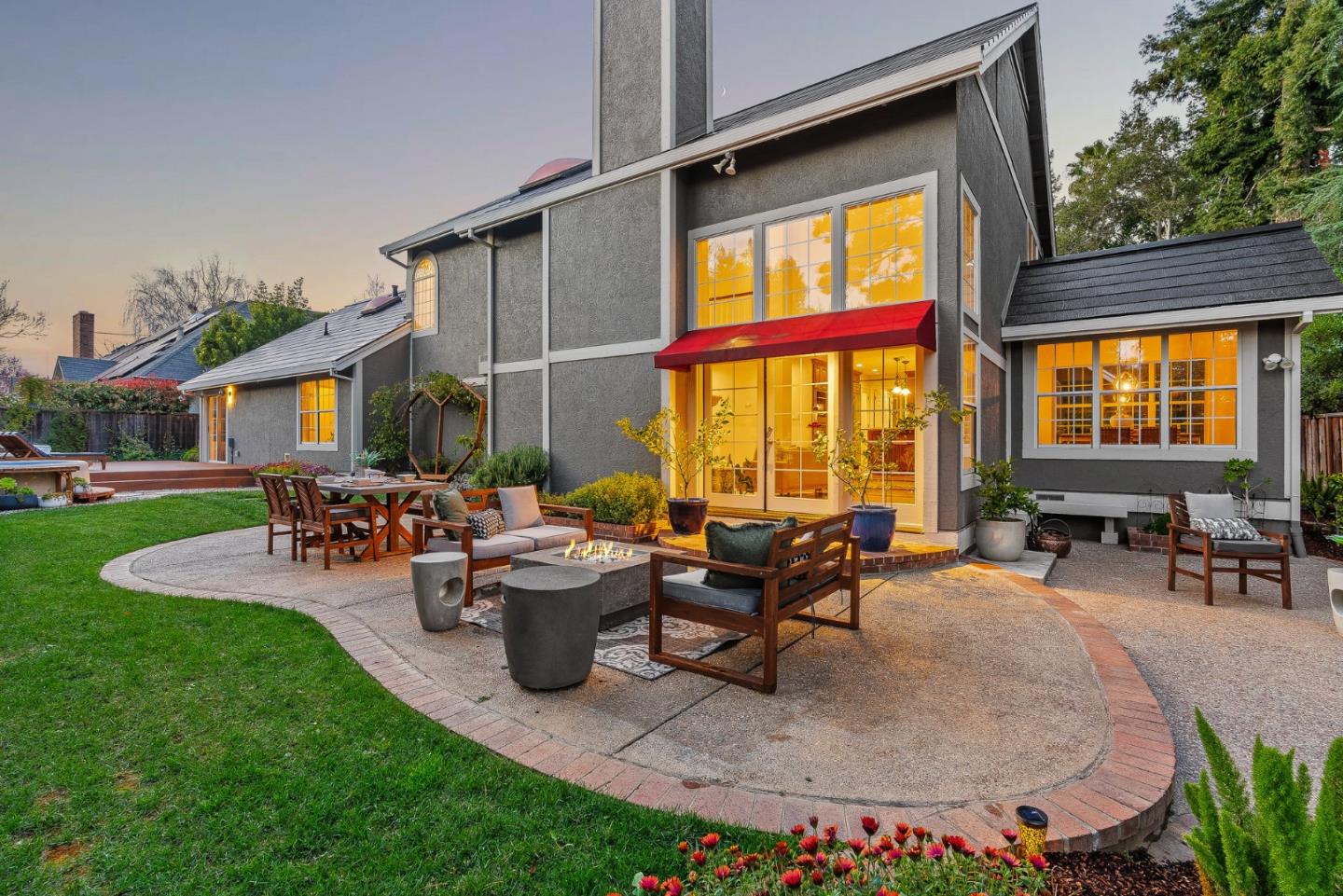 15650 Michael Lane Monte Sereno, CA 95030 - Photo 41 of 54 a view of a house with backyard porch and sitting area