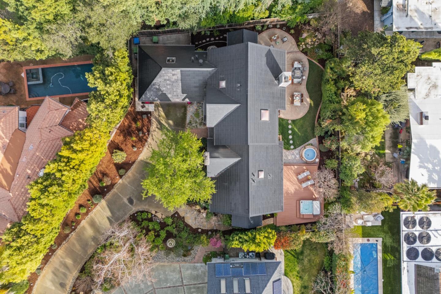 15650 Michael Lane Monte Sereno, CA 95030 - Photo 7 of 54 an aerial view of a house