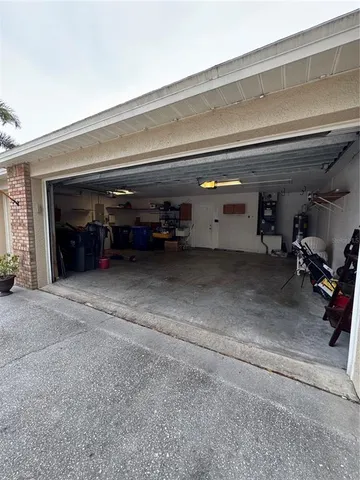 a view of a car garage