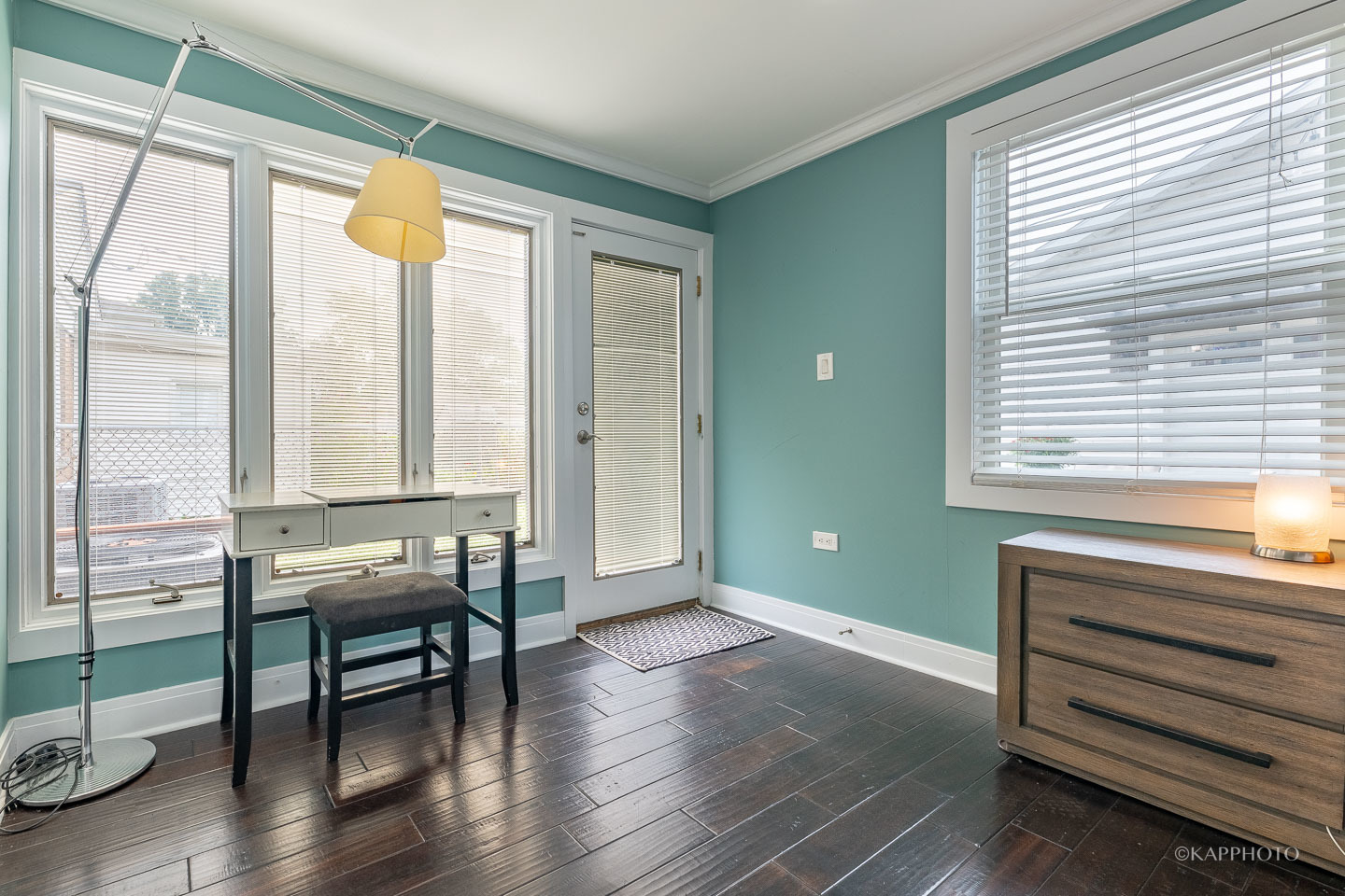 2124 Seward Street Evanston, IL 60202 - Photo 17 of 27 a view of a room with lounge chair and windows