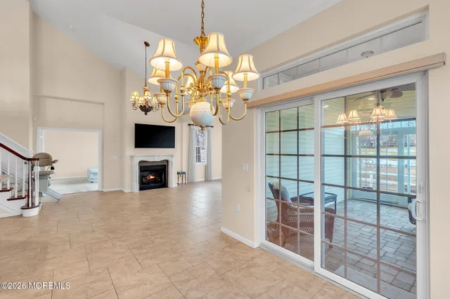 a bathroom with a sink a mirror and a shower