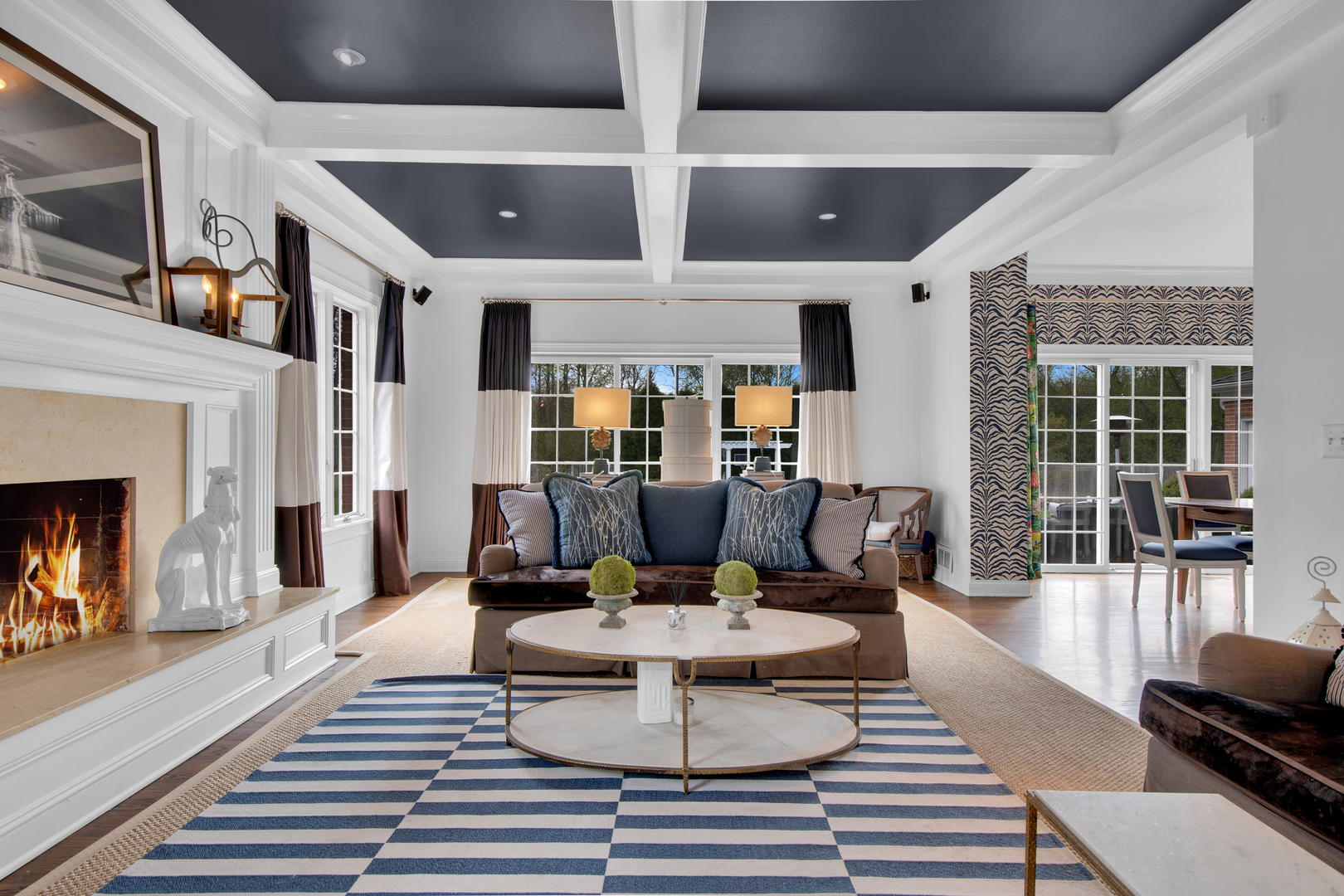 500 Douglas Drive Lake Forest, IL 60045 - Photo 14 of 34 a living room with furniture and a fireplace