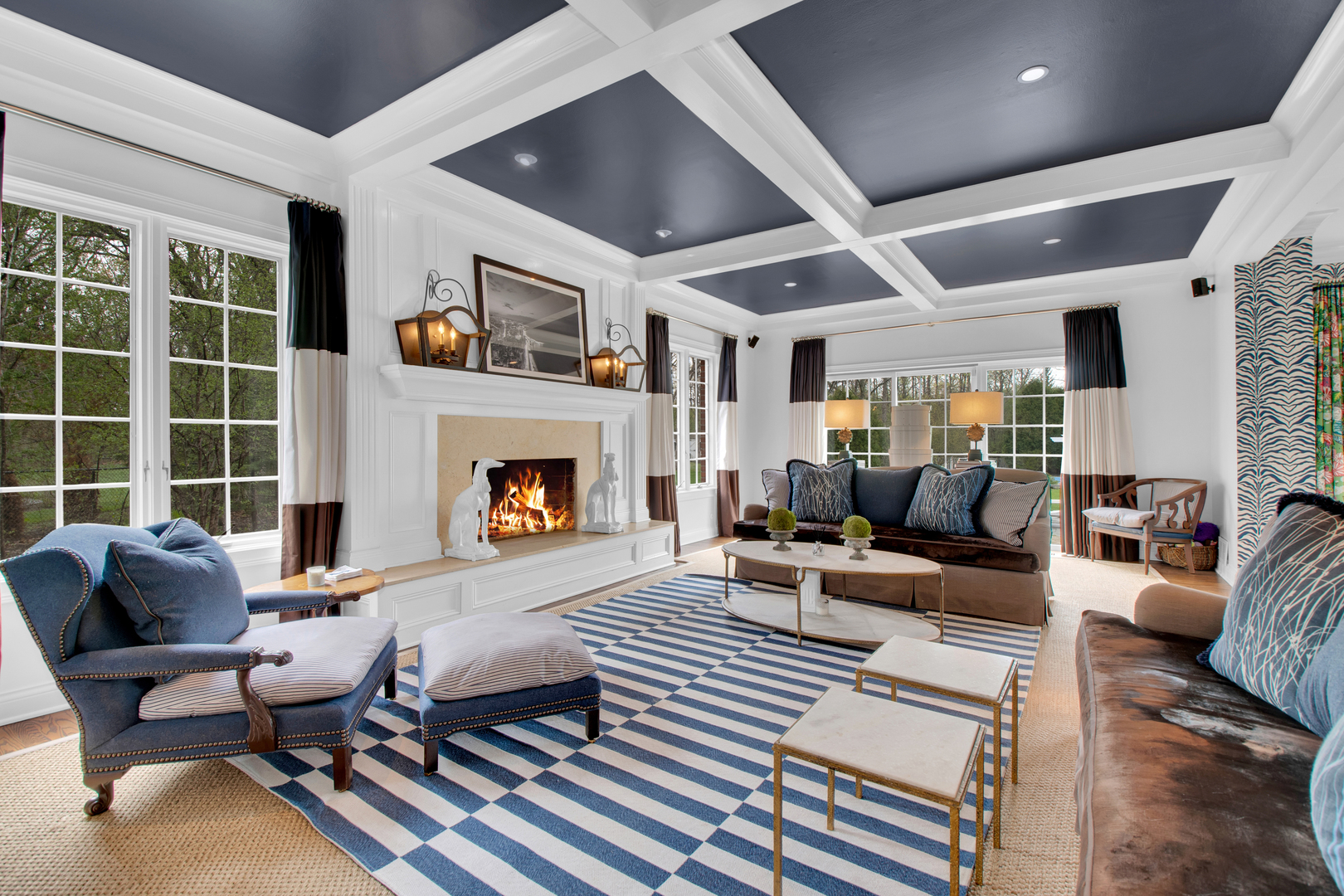 500 Douglas Drive Lake Forest, IL 60045 - Photo 15 of 34 a living room with furniture and a fireplace