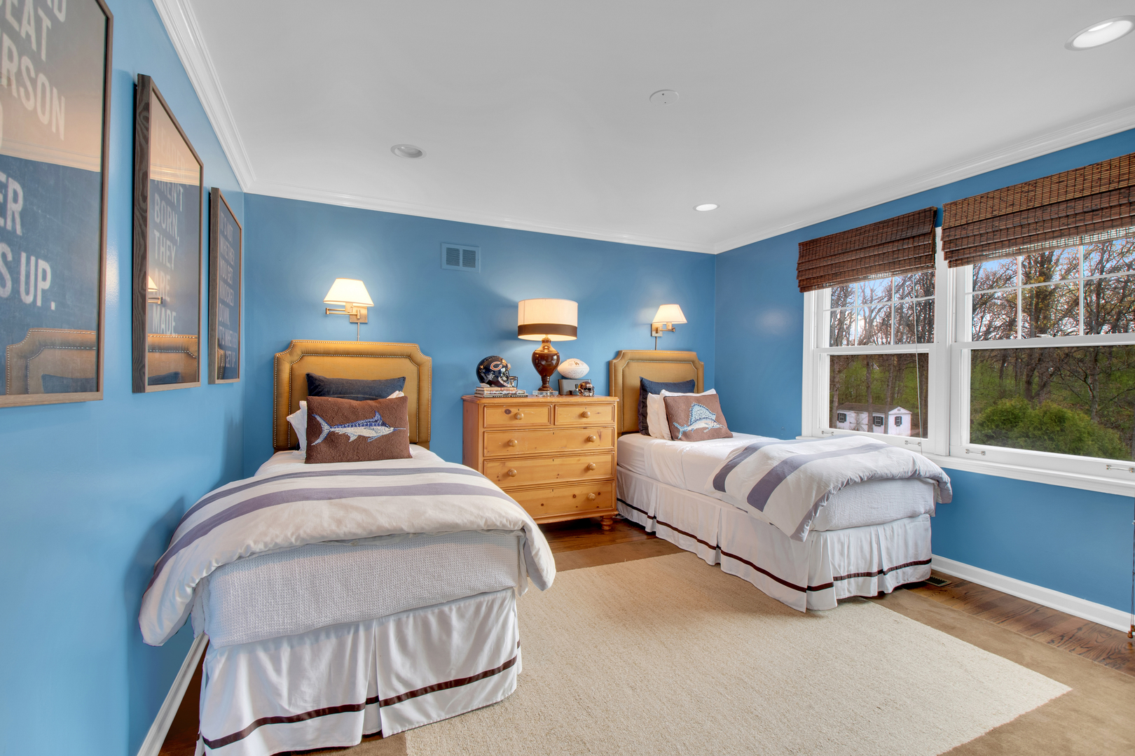 500 Douglas Drive Lake Forest, IL 60045 - Photo 22 of 34 a bedroom with two beds and large window