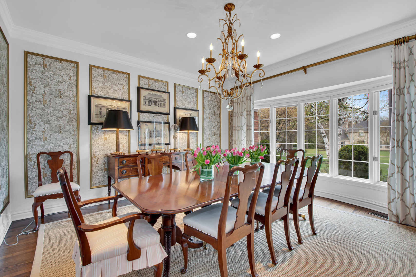 500 Douglas Drive Lake Forest, IL 60045 - Photo 10 of 34 a view of a dining room with furniture window and outside view