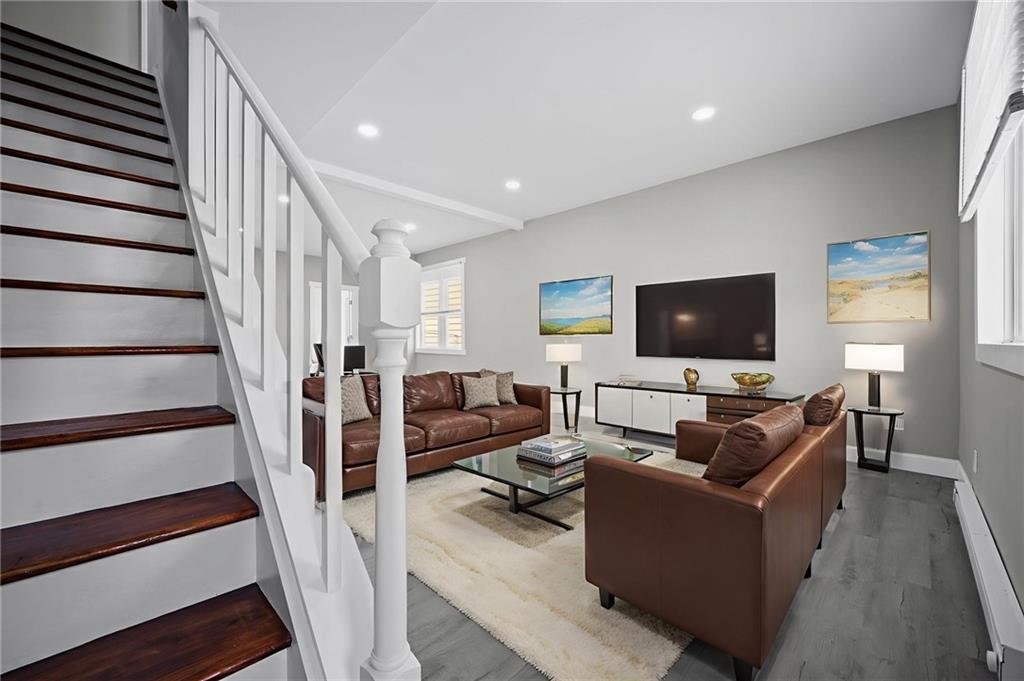 423 2nd Street Donora, PA 15033 - Photo 6 of 47 a living room with furniture and a flat screen tv
