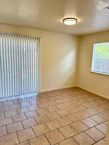 a view of a room with natural light